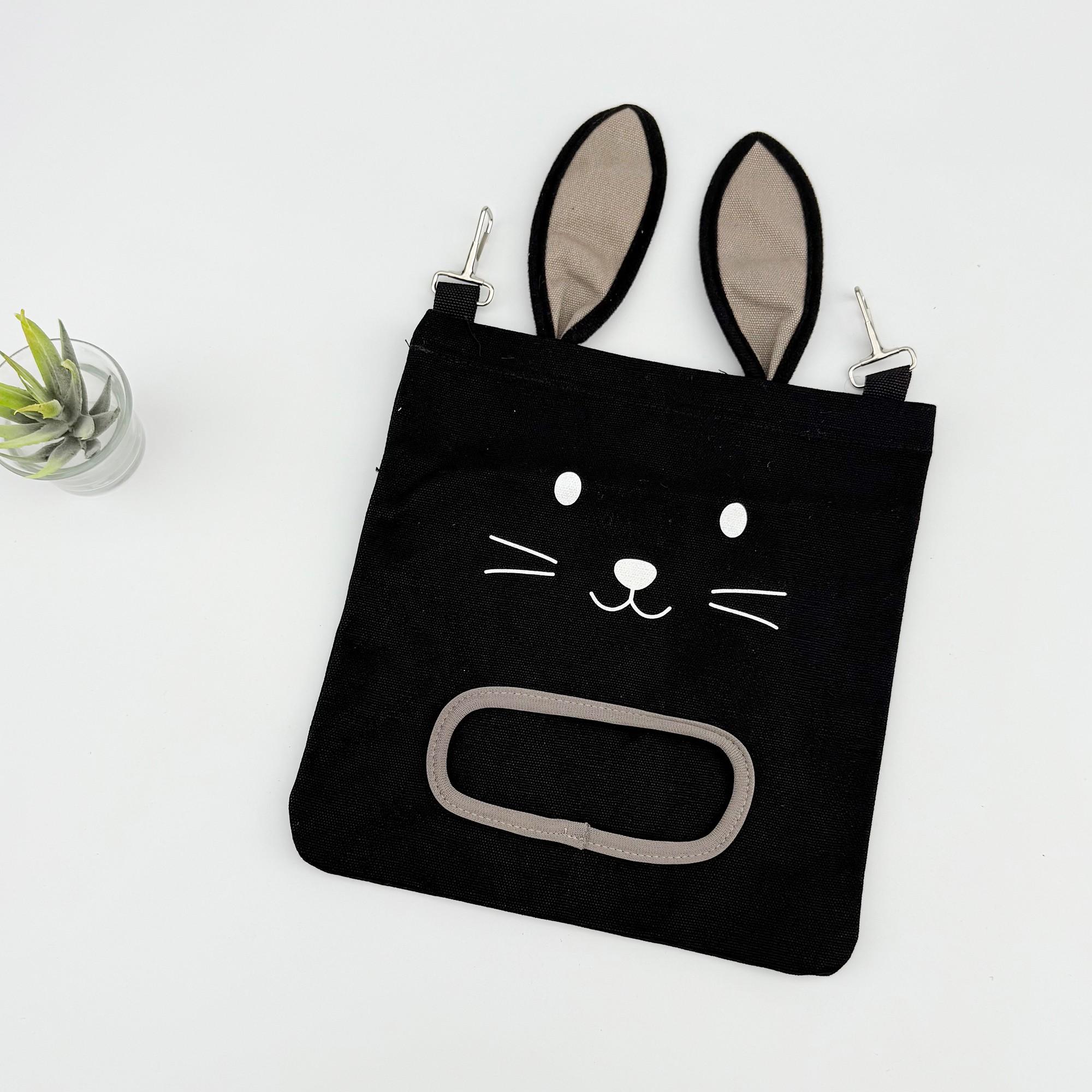 Rabbit Hay Bag, Hanging Dry Grass Feeder, Rabbit Shape Feed Bag, Guinea Pig Hamster Food Bag, Small Pet Supplies