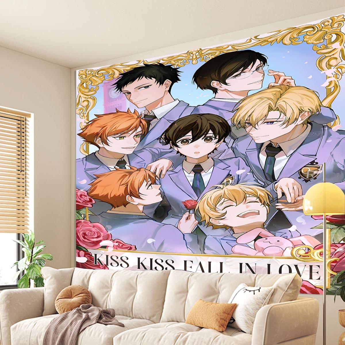 Ouran High School Host Club  Tapestry, Exquisite Patterns, Soft Fabrics, Perfect for Sofa or Bed Decoration, Comfortable Home Decoration, Bohemian Home Decoration