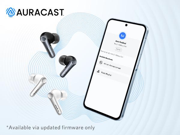 EarFun Air Pro 4 Adaptive Hybrid Noise Canceling Wireless Earbuds, Qualcomm Snapdragon Sound, aptX Lossless, 6 Mics AI CVC 8.0 Call, LDAC Hi-Res Audio, 52H Playtime, Bluetooth 5.4, White
