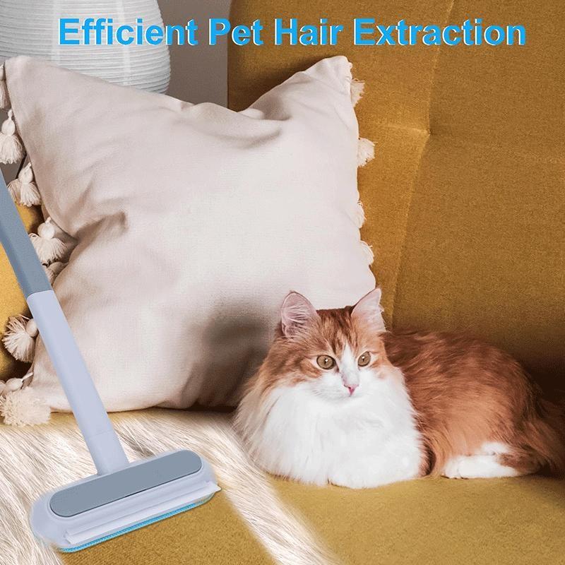 Multi-Functional Pet Bidirectional Felt Bristle Adhesive Brush, Effective Cleaning Tool Hair Remover for Cats and Dogs, Ideal for Sofa, Carpet, and Pet Beds