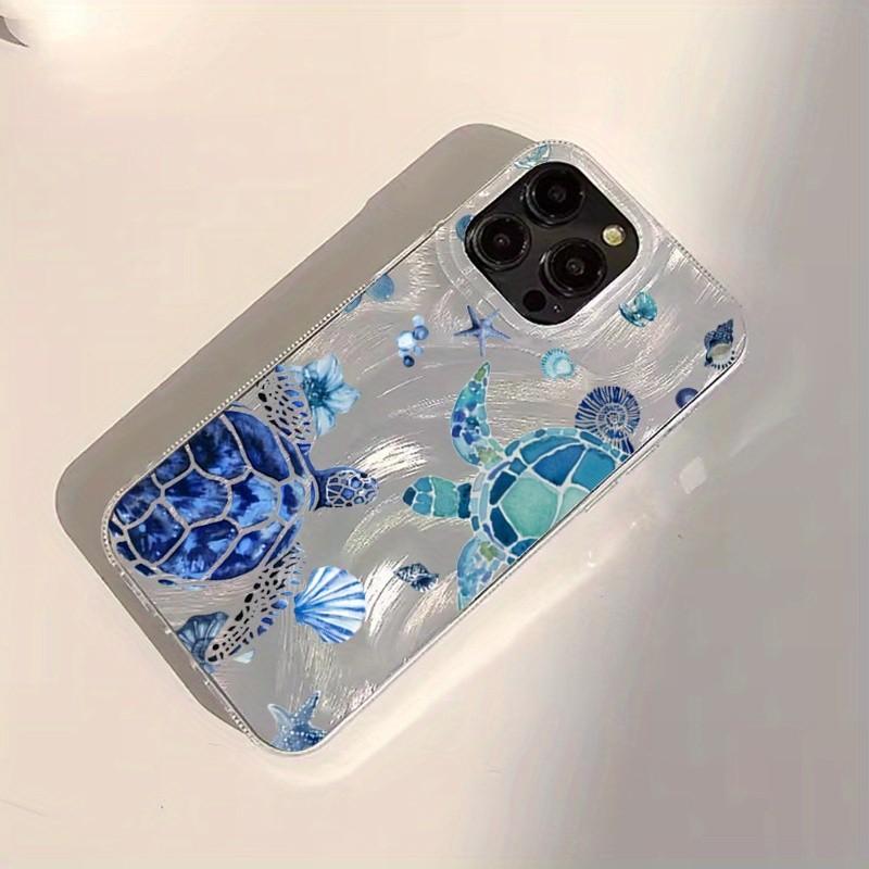 Summer Turtle Pattern Phone Case, Soft Shell Protection Cover for iPhone 17, 16pro, 15, 14, 13, 12, 11 Pro Max, Gift for Friends or Partner