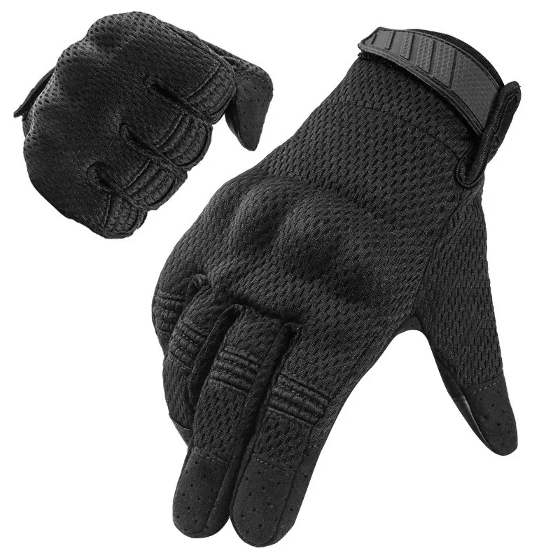 Outdoor Sports Gloves, Anti-Slip Climbing Cycling Gloves, Touchscreen Motorcycle Gloves, Men's Tactical Gloves, All Seasons