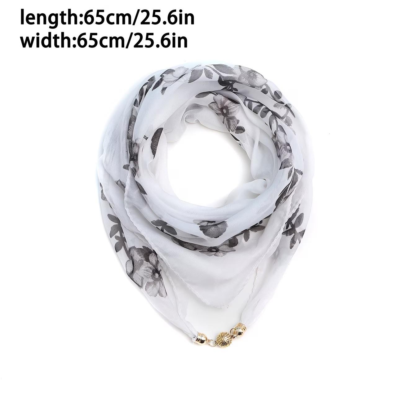 One 25.6-inch lightweight and breathable women's silk scarf, multi-functional, can be used as a headscarf, shawl, or hairband, suitable for all seasons. Perfect as a gift for female friends, Mother's Day, or birthday.