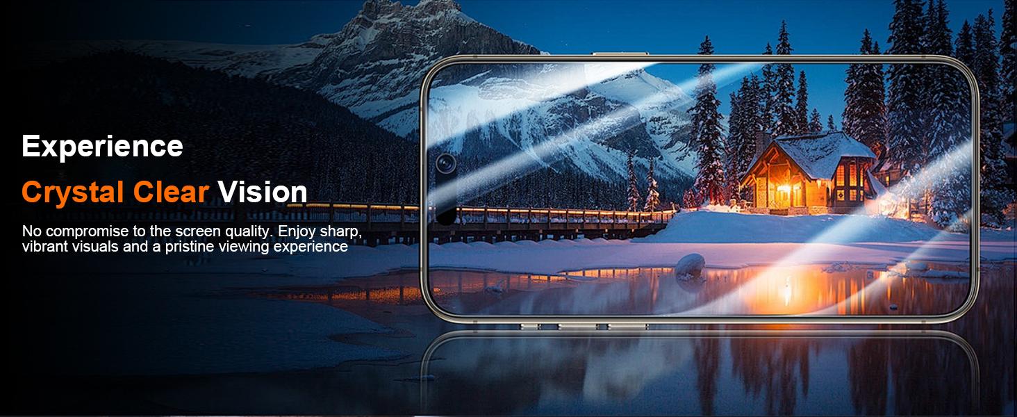 One Fish Screen Protector 2 Pack, for iphone,Samsung,Crystal Clear, Scratch-Resistant, Ultra-Smooth Touch, Privacy Protection, Easy Installation.