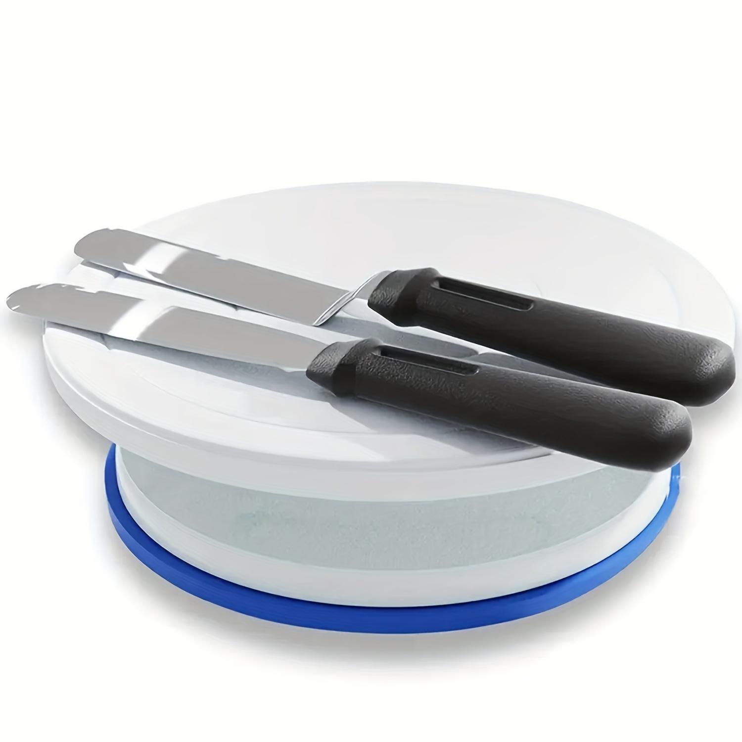 3pcs Cake Turntable Set, Includes 2 Scraper Sets and 1 Non-Slip Cake Stand, Perfect for Baking and Decorating