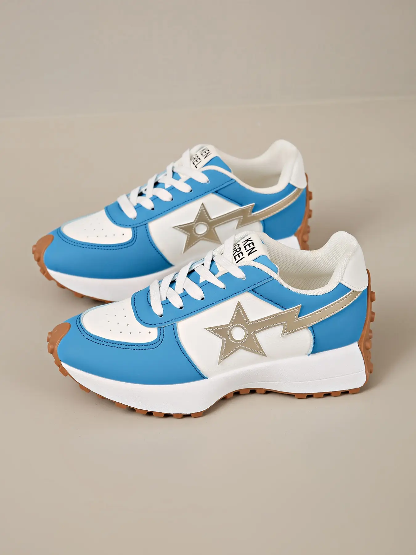 Women's Sporty Arisan Shoes Spring & Fall Elegant Fashion Casual Round Toe Low Top Lace-Up Thick Sole Breathable Outdoor Running Shoes