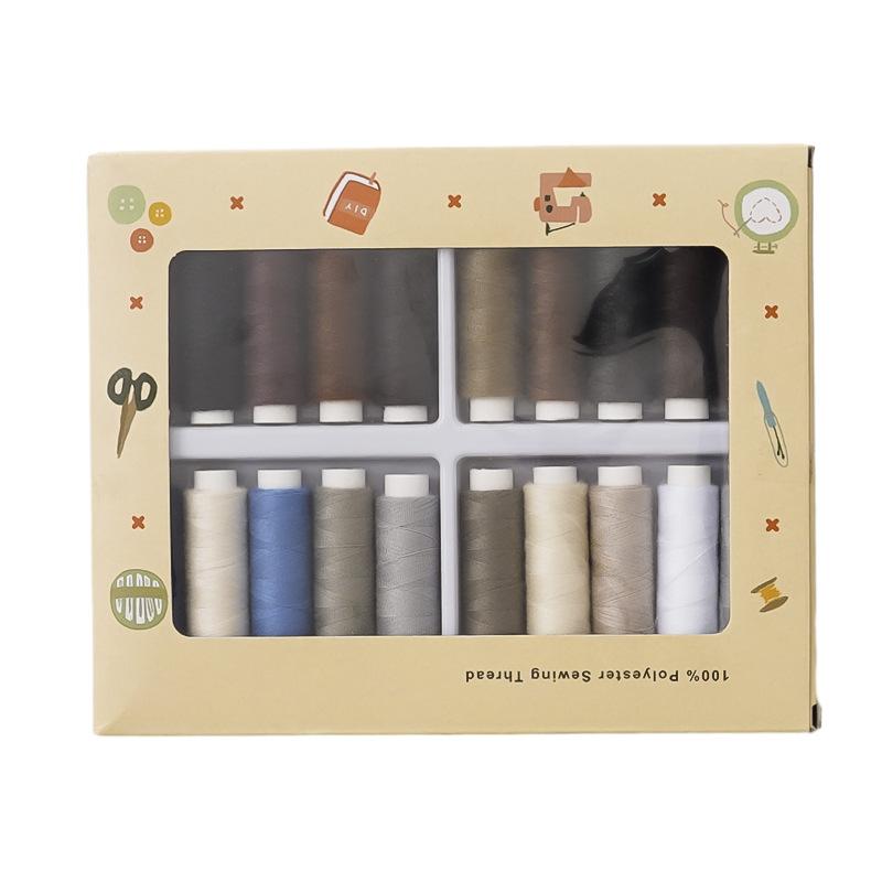 100M 402 Multifunctional Sewing Thread, 100% High Strength Polyester Thread, Universal DIY Hand & Machine Sewing Thread, Household Tailoring Embroidery Craft Supplies