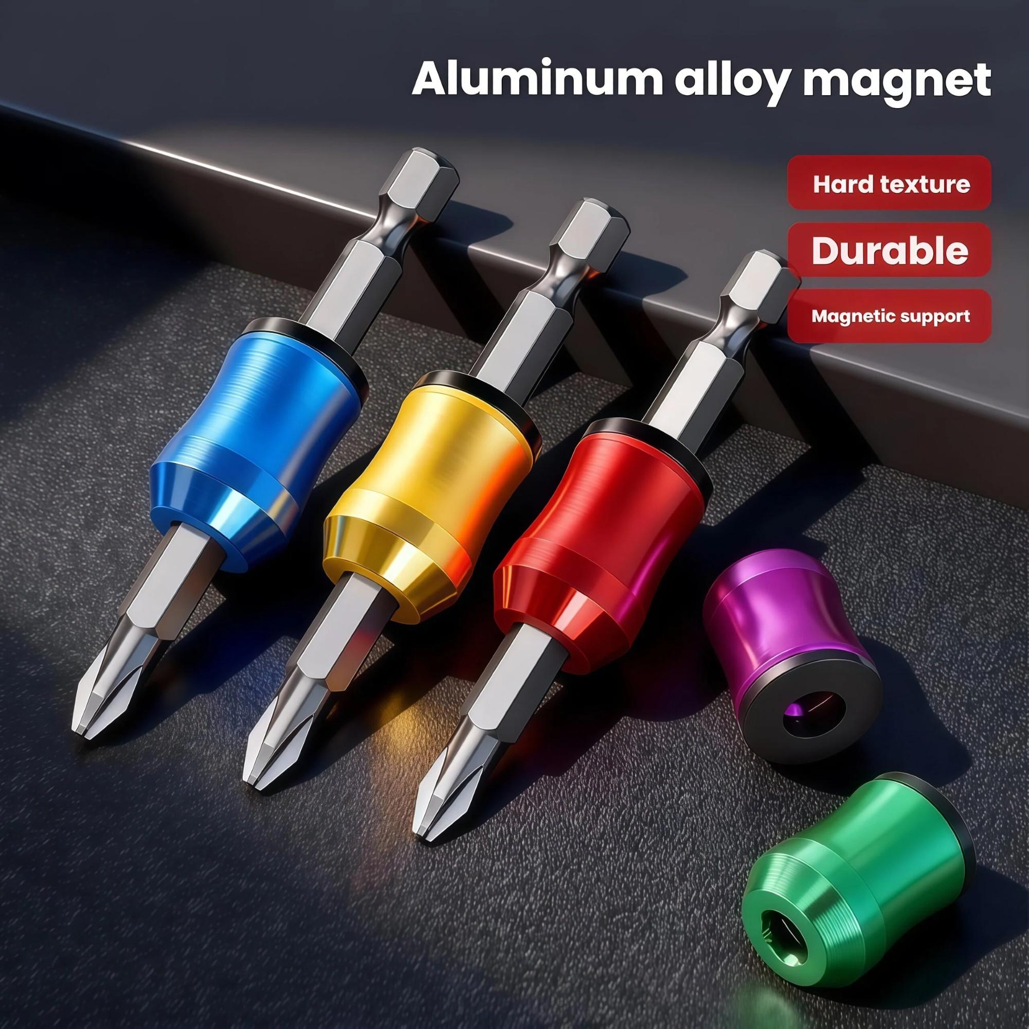 Magnetic Screwdriver Set of 2 Pieces, Alloy Magnetic Ring Head, Magnetization and Demagnetization, Durable Tool Kit