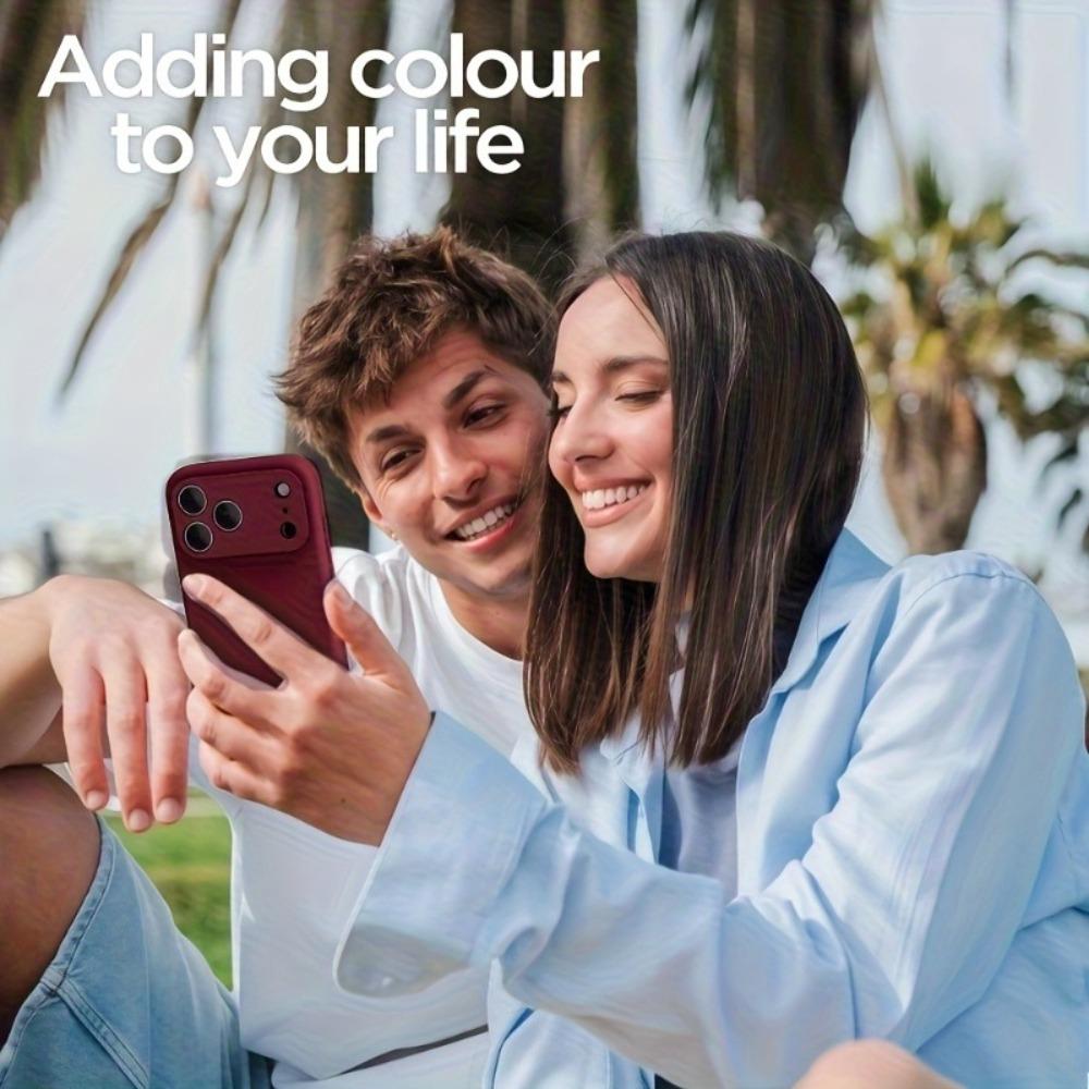 Phone Case: Luxury Original Liquid Silicone Soft Case for IPhone 17/16/15/14/13/12/11 Pro Max Plus, Anti-drop Frame Protection Cover, Mobile Phone Accessory