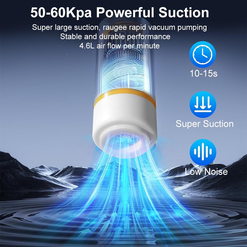 Mini Vacuum Sealer Automatic Vacuum Compression Machine for Food Fresh-Keeping Electric Air Pump Vacuum Storage Packaging Bag Portable Food Sealer