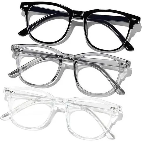 Blue Light Gaming Glasses Anti-Glare Lightweight Flexible TR90 Frame Eyeglasses for Digital Screen Time, Reading & Phones, Reduces Eye Strain, Stylish & Casual for Men & Women