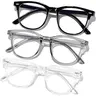 Blue Light Gaming Glasses Anti-Glare Lightweight Flexible TR90 Frame Eyeglasses for Digital Screen Time, Reading & Phones, Reduces Eye Strain, Stylish & Casual for Men & Women