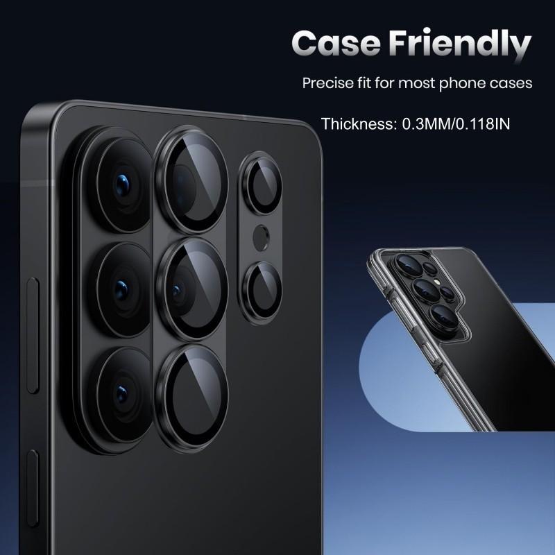 Samsung Galaxy S26 Ultra Camera Lens Protector, Tempered Glass Screen Guard, One-Click Installation, Ultra HD, Fits Galaxy S26 Ultra