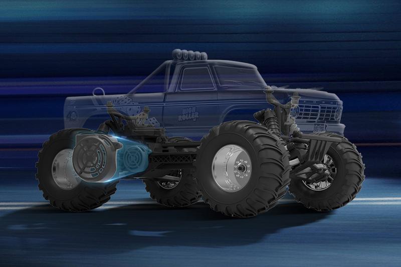 FMS 1:10 Ford F100 Monster Truck RTR Rc Model Car Remote Diecast Cars Racing Car Model Diecast Wheels