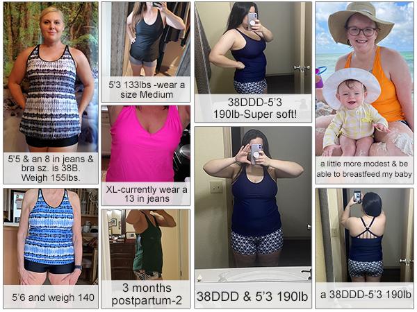 Yonique Women's Two Piece Tankini Swimsuits for Women with Boy Shorts Athletic Swim Tank Top Bathing Suits, Ladies Summer Beach Holiday Swimwear