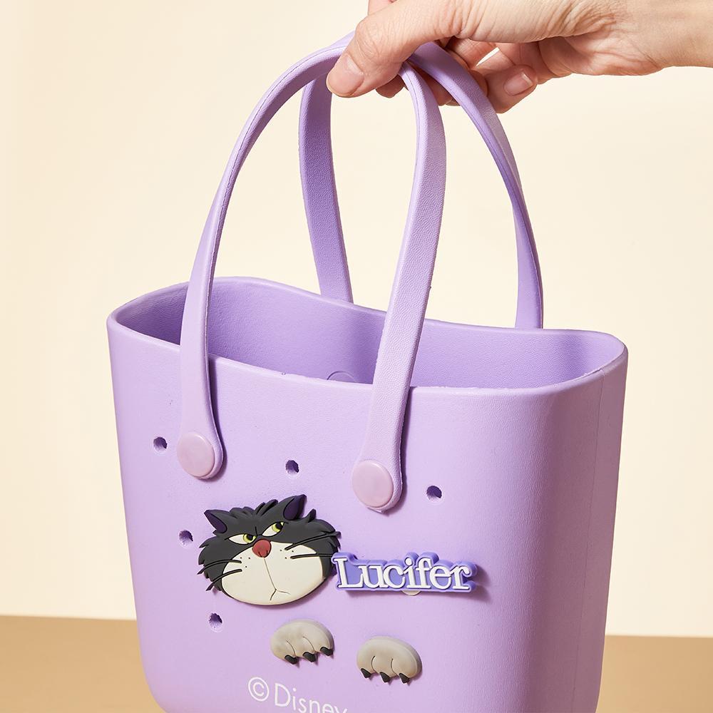Disney Mini Handbag EVA Material Mini Tote Bag Cute Shoulder Bag Durable Bags For Girls Small Size Strawberry Bear Lucifer Marie Stitch With Handle Cute Hand Bags For Tutorial School Work Easter Baskets