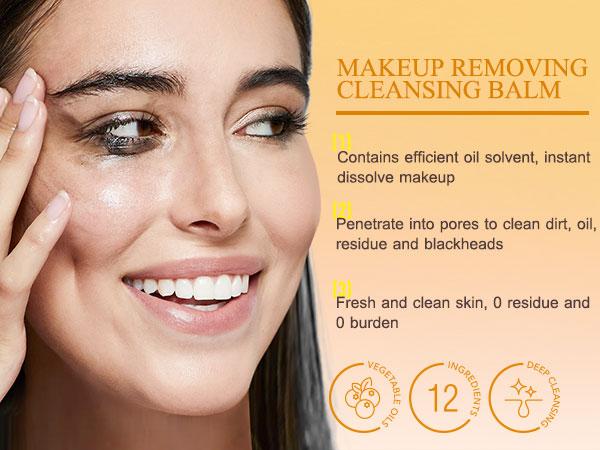 MAYKOO Makeup Remover Cleansing Balm, Melting Cleansing Cream Oil Based Cleanser, Hydrating Makeup Remover Balm with Vaccinium Myrtillus, Hydrate Skin, Non-comedogenic, No Harsh Chemicals, 0 Residue with Spatula & Easy to Rinse, 3 Oz, Cosmetic, Moisturize MAYKOO Makeup Remover Cleansing Balm, Melting Cleansing Cream Oil Based Cleanser, Hydrating Makeup Remover Balm with Vaccinium Myrtillus, Hydrate Skin, Non-comedogenic, No Harsh Chemicals, 0 Residue with Spatula & Easy to Rinse, 3 Oz, Cosmetic, Moisturize