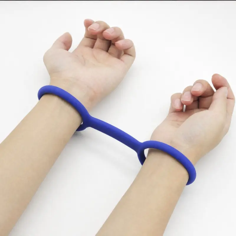 Durable Flexible Silicone Handcuffs, Non-Toxic Prank Game Toy, Fun Role-Play Joke Gift for Party Halloween Cosplay, Prank Gifts