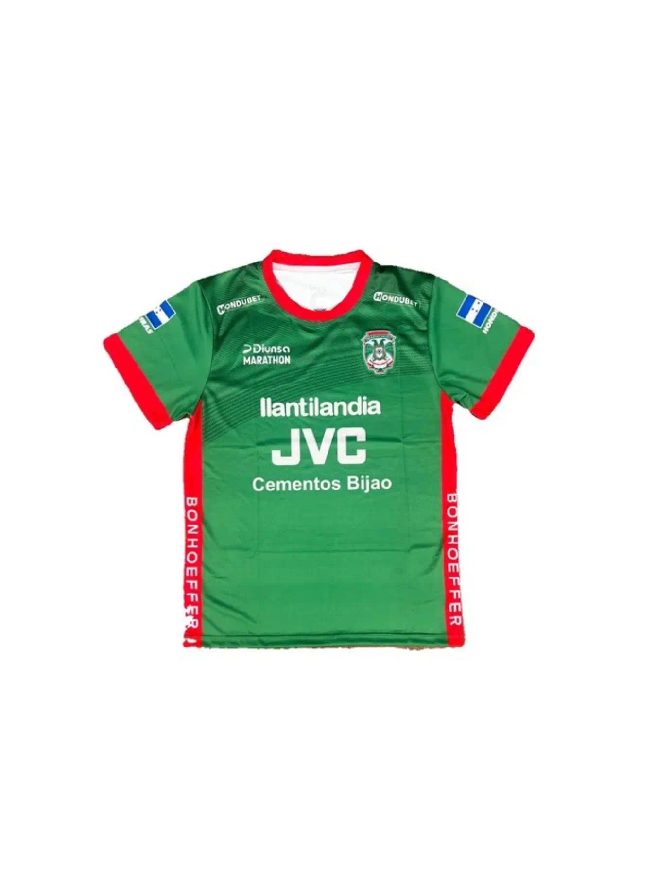 Marathon Football Pattern Sporty Shirt, Football Jersey, Men's Printed Design, Casual Fitted Style, Short Clothing Length, All over Print