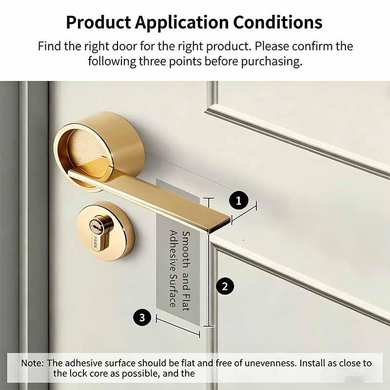 Multi-Function Safety Lock, Child and Pet Protection, No Drilling, Magic Door Handle Lock, Easy Installation, Suitable for Bedroom Doors, Nightstands
