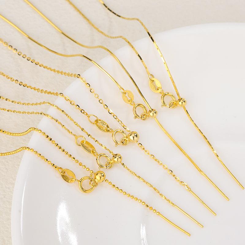 Universal Boxed Chopard Chain 40-55cm Long Chain, with Small Hole Pendant DIY Necklace Universal Chain Gift for Girlfriend
