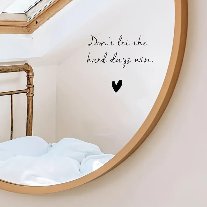 Home Decor Sticker, Inspirational Quote, Mirror Sticker, Door Sticker, Bumper Sticker, Car Window Decal, Vinyl Sticker for Home Decoration