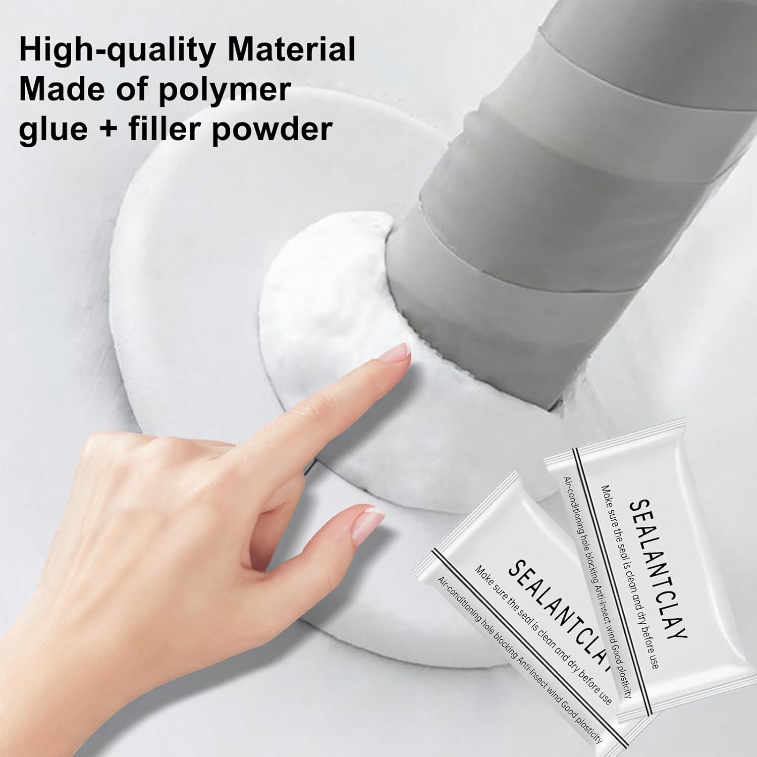 10/20PCS Eco-Friendly Sticky Clay Sealant - Quick-Curing, Strong Adhesion, Waterproof Oil-Resist, Pest Control Sealant for Sealing Gaps, Air Conditioner Holes (Pack Sizes Available for Indoor Recreation Use)