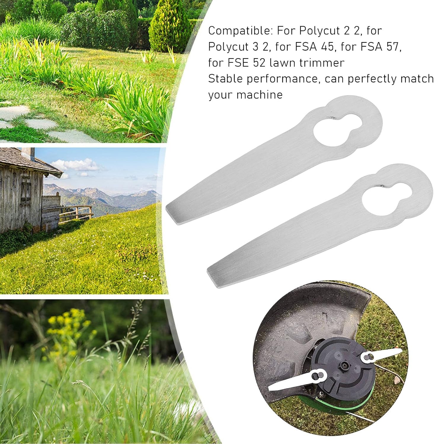 10pcs Lawn Mower Metal Blade Replacement Mowing Blade for 2 2 for 45 Lawn Mower Metal Blade Mower