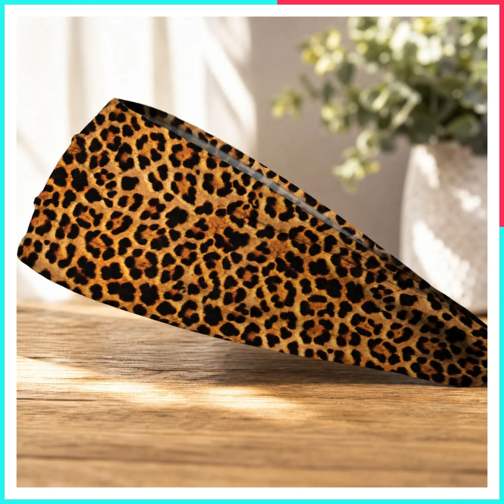 Animal Print Headband - Moisture-Wicking, Performance Fabric, Non-Slip, Sports Sweatband for Men & Women