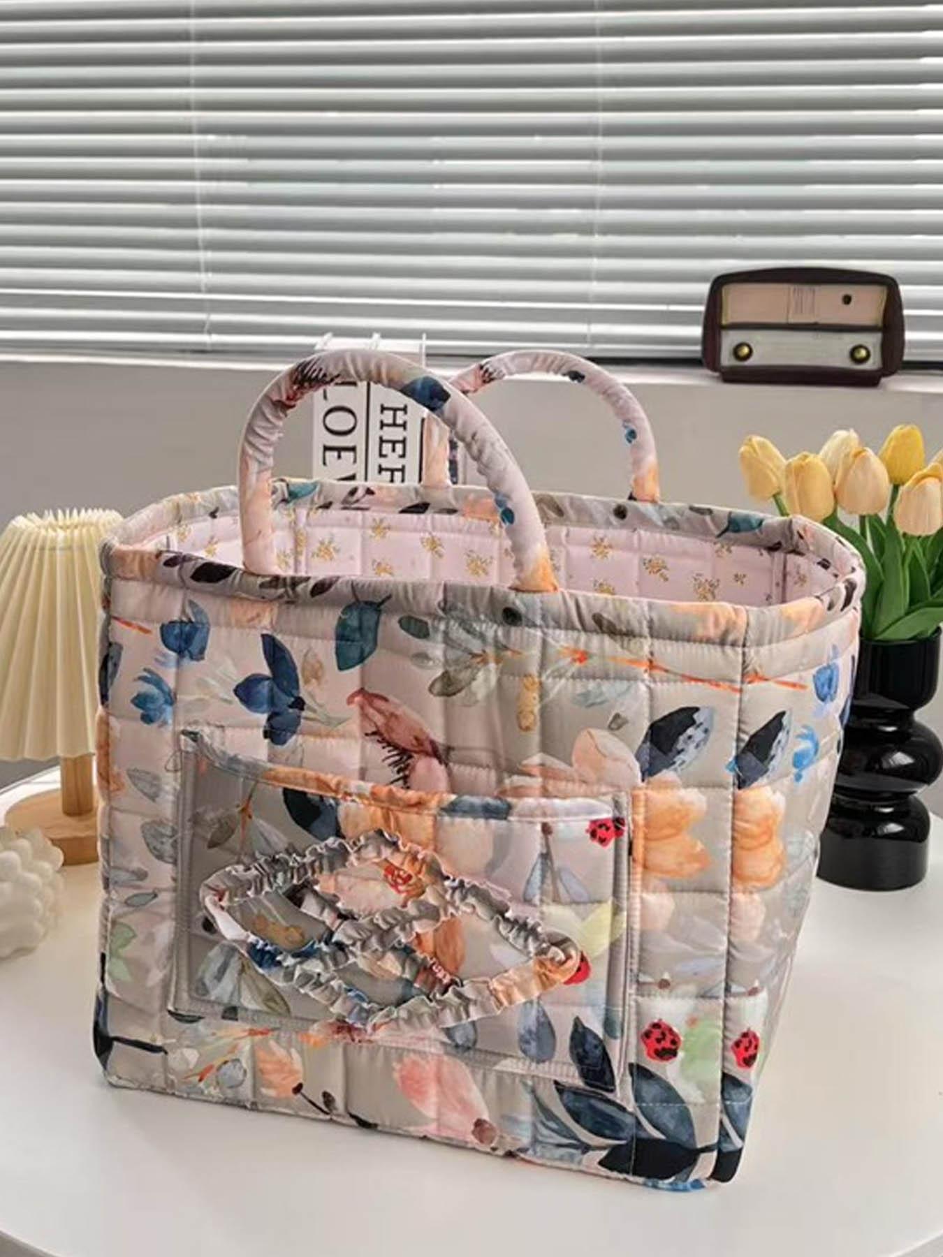 Car Interior Storage Basket, Clothing Book WorkSupplies Home Organizer Bag, Space Saving Multi-Purpose Car Accessory