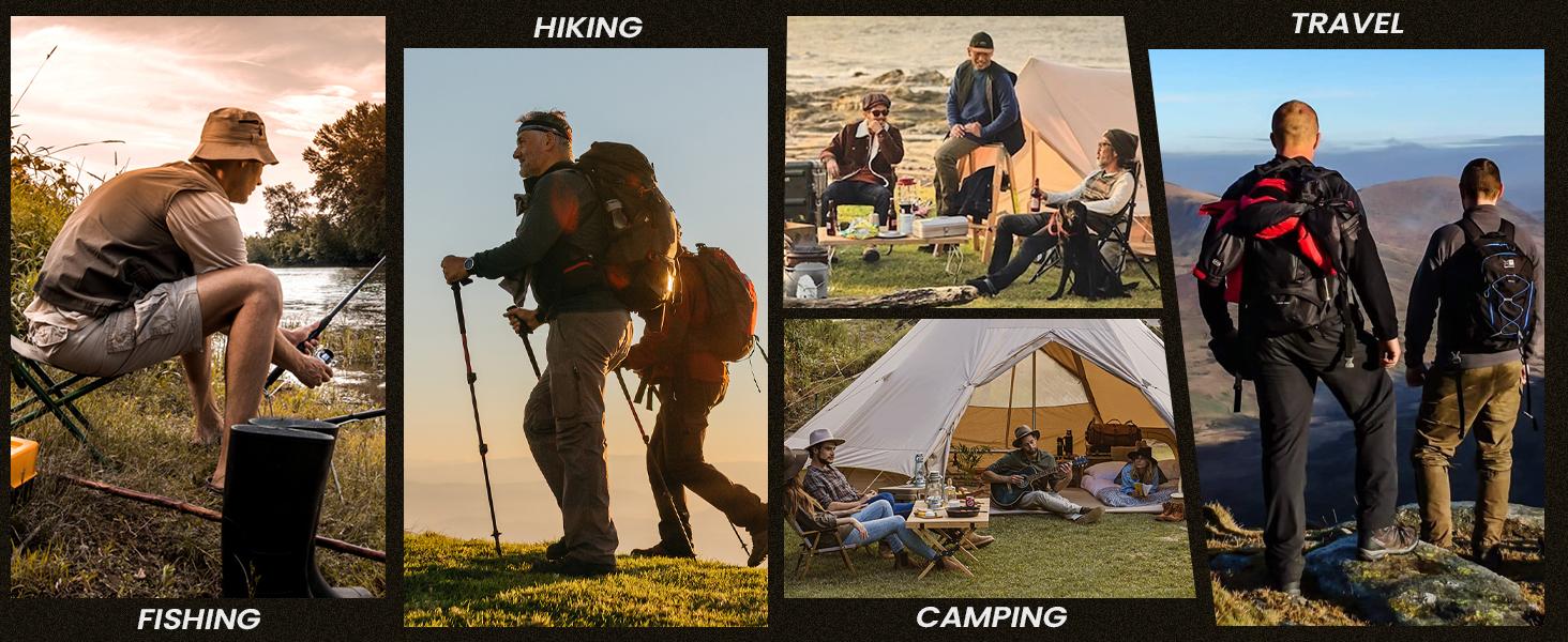 Gihuo Men's Fishing Vest Utility Safari Travel Vest with Pockets Army Green Beige Sleeveless Gilet Lightweight Breathable Waterproof Quick Dry Multi Pockets Casual Menswear Outdoor Tops Wetsuit Plain Shortsleeve