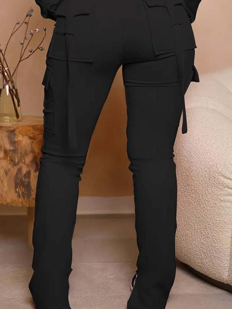 Women's Plain Pocket   Jogger Pants, Casual Comfy Sweatpants for Daily Wear, Ladies Bottoms for All Seasons