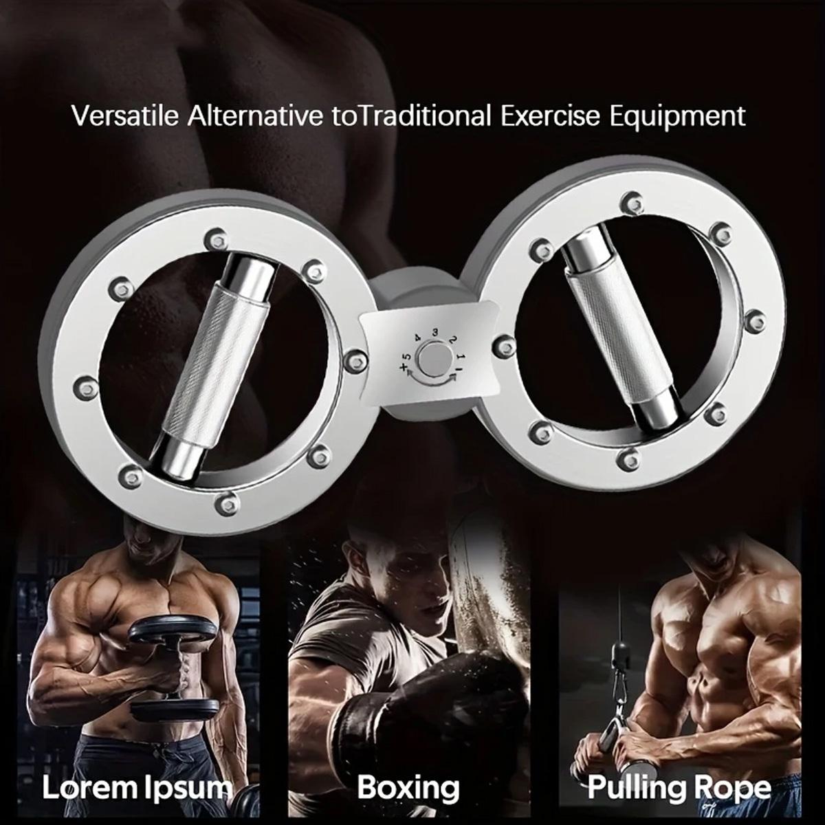 Adjustable Resistance Arm Trainer, Arm Strength Trainer - Multifunctional Forearm and Muscle Exercise Device, Suitable for Boxing, with a Figure-8 Design and Non-Slip Grips, Ideal for Speed Training and Fitness