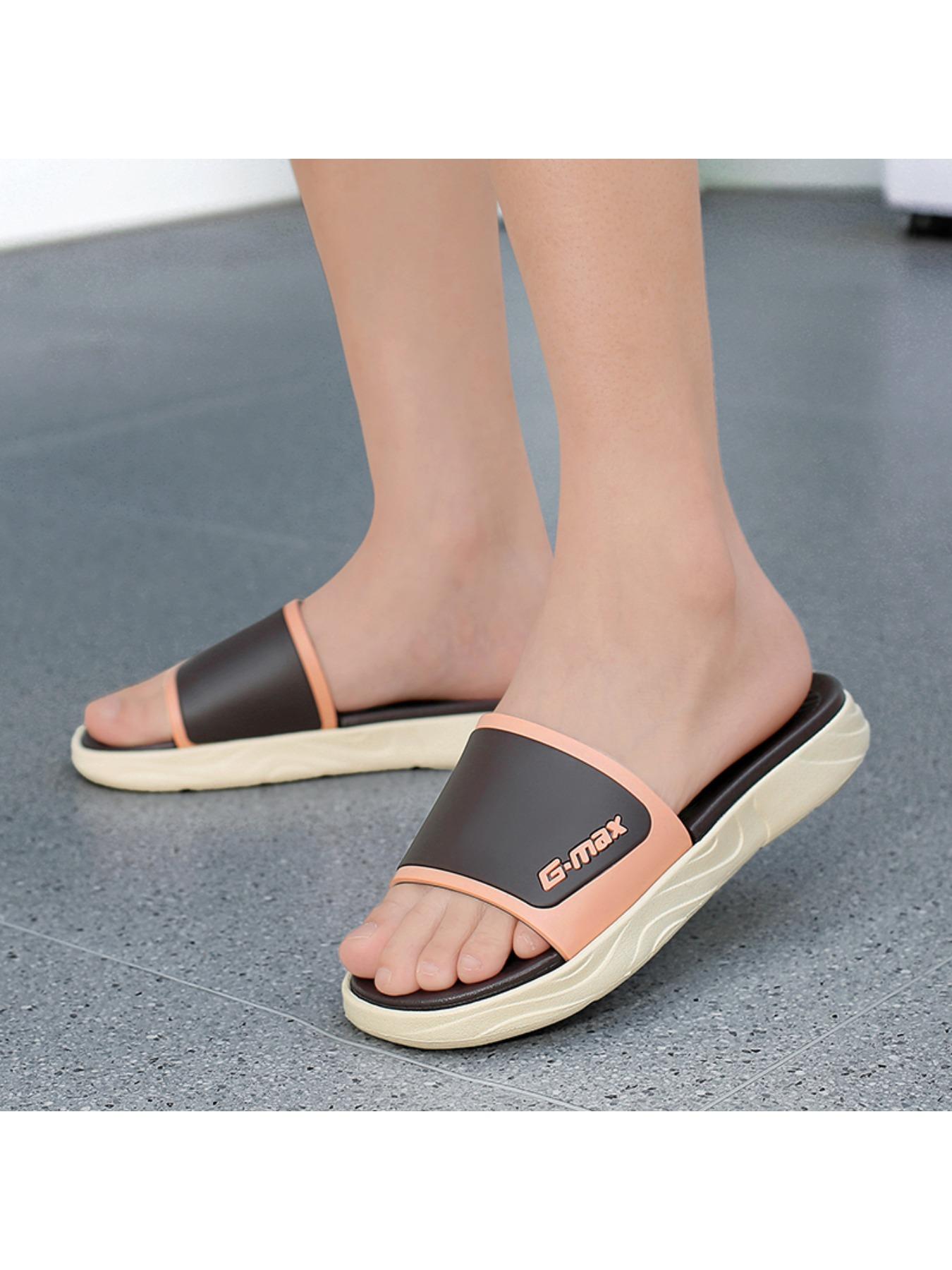 Men 's slippers, indoor and outdoor leisure slippers, outdoor leisure fashion beach slippers, color simple slippers