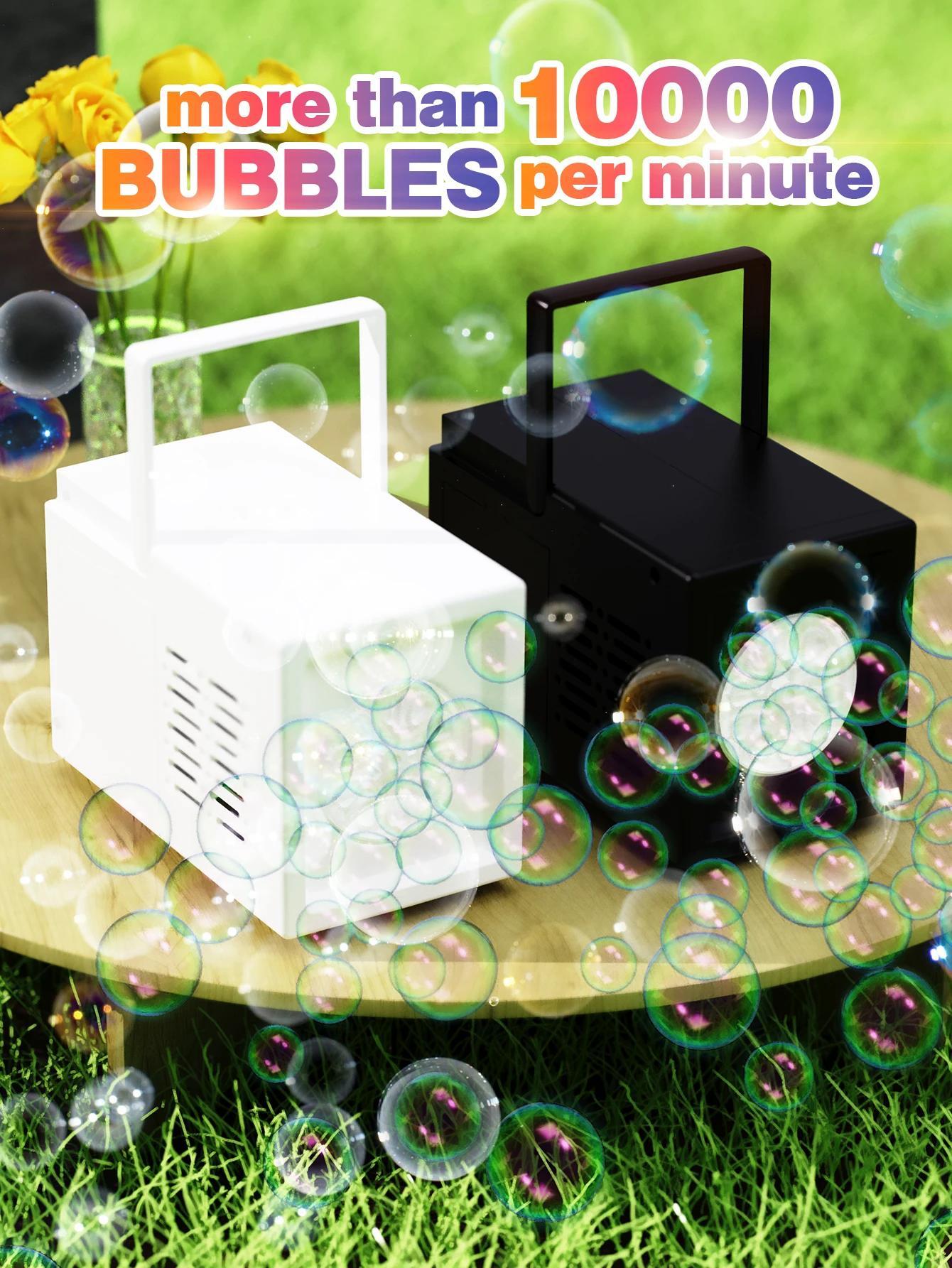 10 Hole Bubble Machine Toy for Kids, Handheld Outdoor Bubble Blower with Double Bubble Outlet for Party Wedding Playground Fun