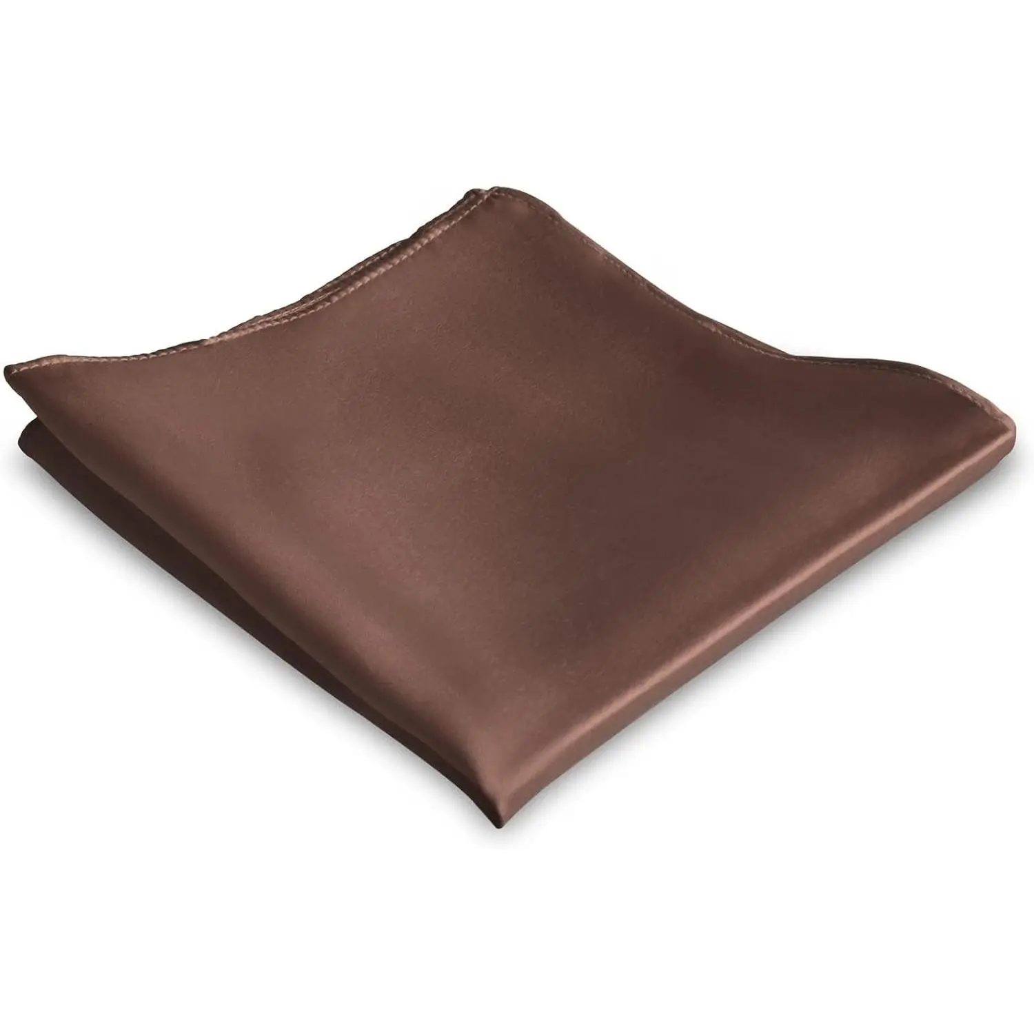 Silk Pocket Squares for Men 16.5 Momme 100% Silk Handkerchief for Men 13.8"x13.8"- Suit Pocket Squares Solid Color