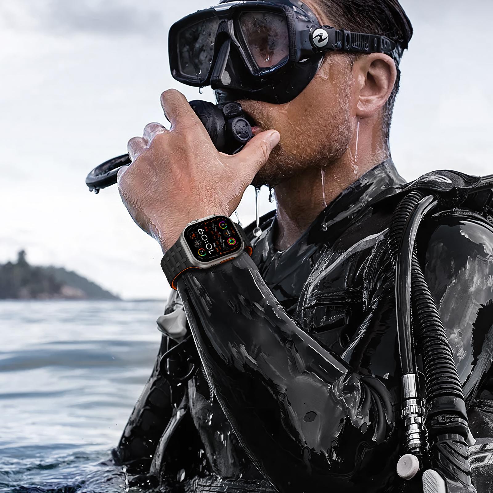 Quick-Snap Magnetic Band for Apple Watch Band 49mm 46mm 45mm 44mm 42mm, Silicone Sport Band Replacement Strap for iWatch Ultra Series 11 10 9 8 7 6 5 4 3