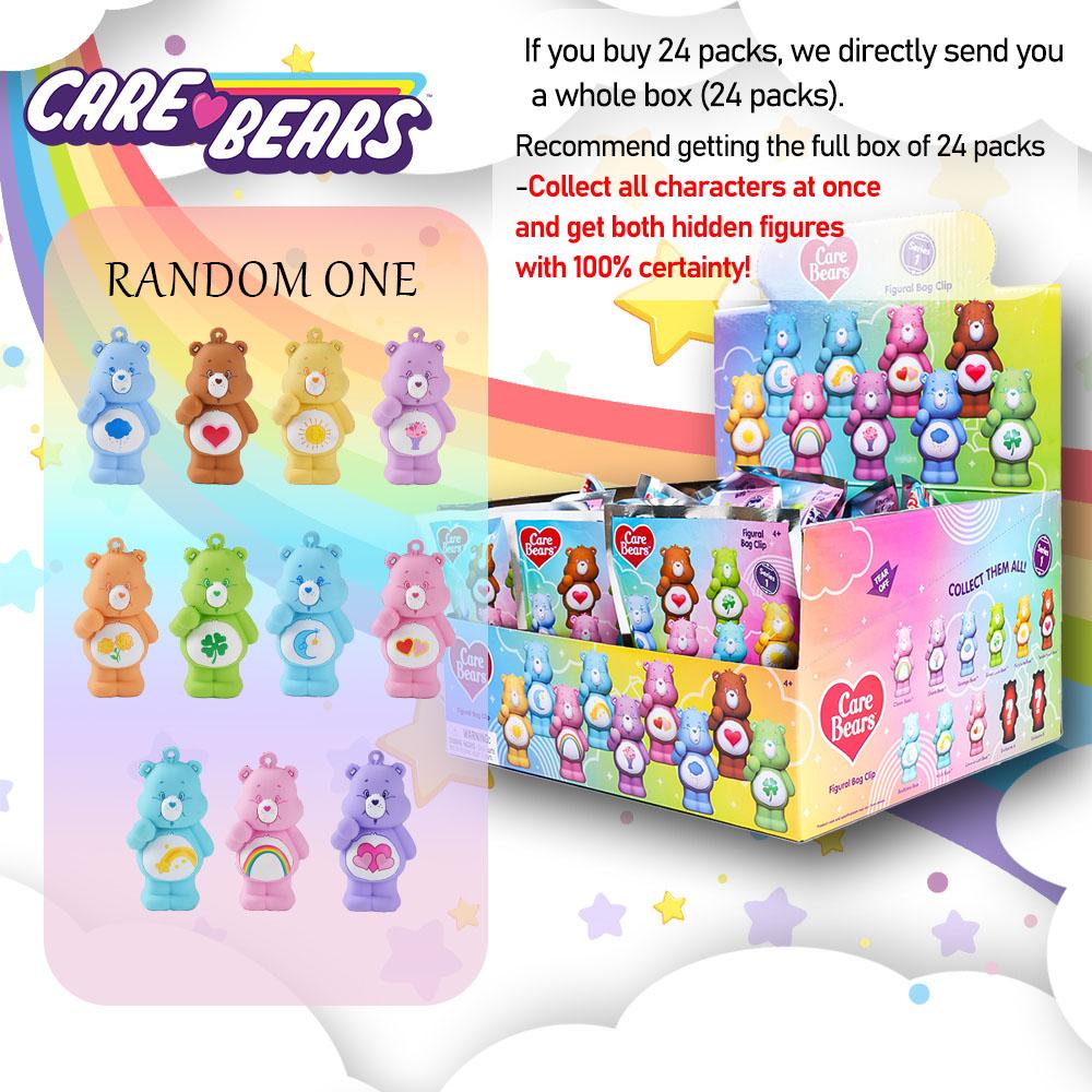 Care Bears Officially Licensed 3D Cute Doll Blind Bag Keychain Blind Box Key Ring Cheer Friend Wish Bear Bedtime Bear Bag Clip Anniversary Birthday Christmas Halloween Surprise Gifts Surprise Bags  Key Chain For Friends Family Care Bears Fan Favorite