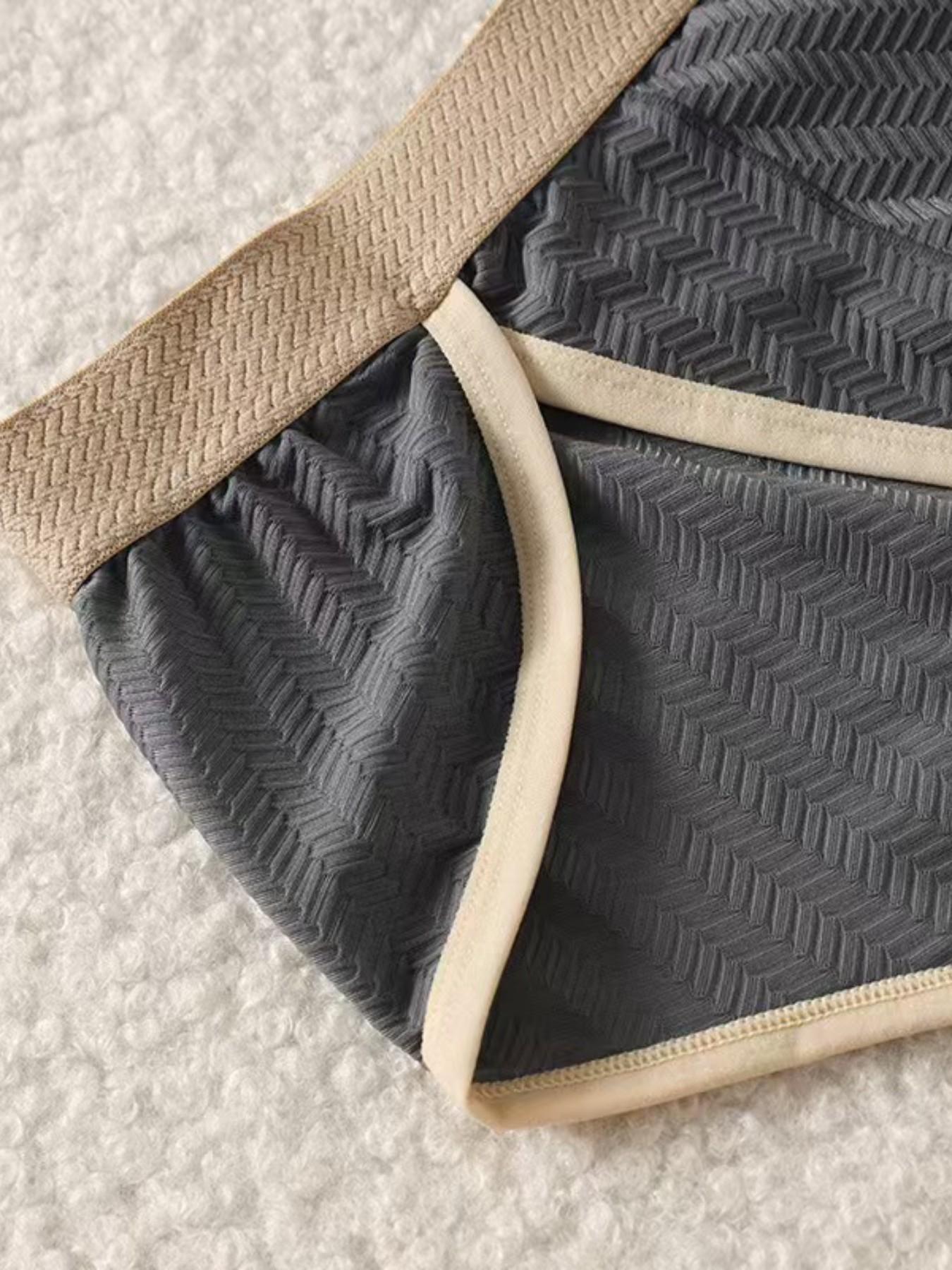 5-Pack High-Elastic Mesh Men's Low-Waist Trunk, Breathable Non-Restrictive, Plus Size Sexy Trendy Sports Underwear, All Seasons Casual Briefs