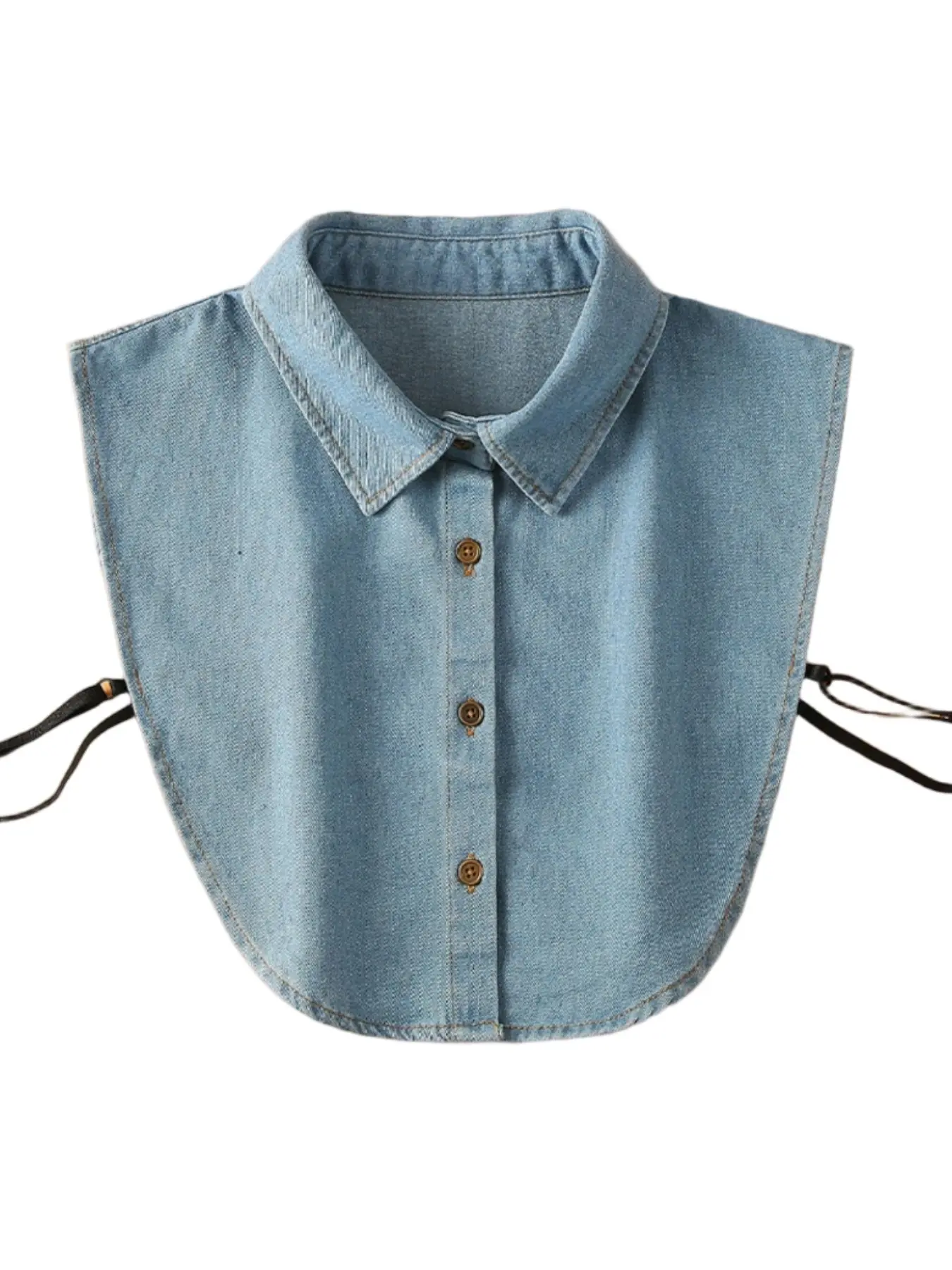 Men's and women's denim false collars Shirts are simple, Minimalist and versatile, making them a must-have for layering. They are suitable for various Everyday occasions such as daily life and the workplace.