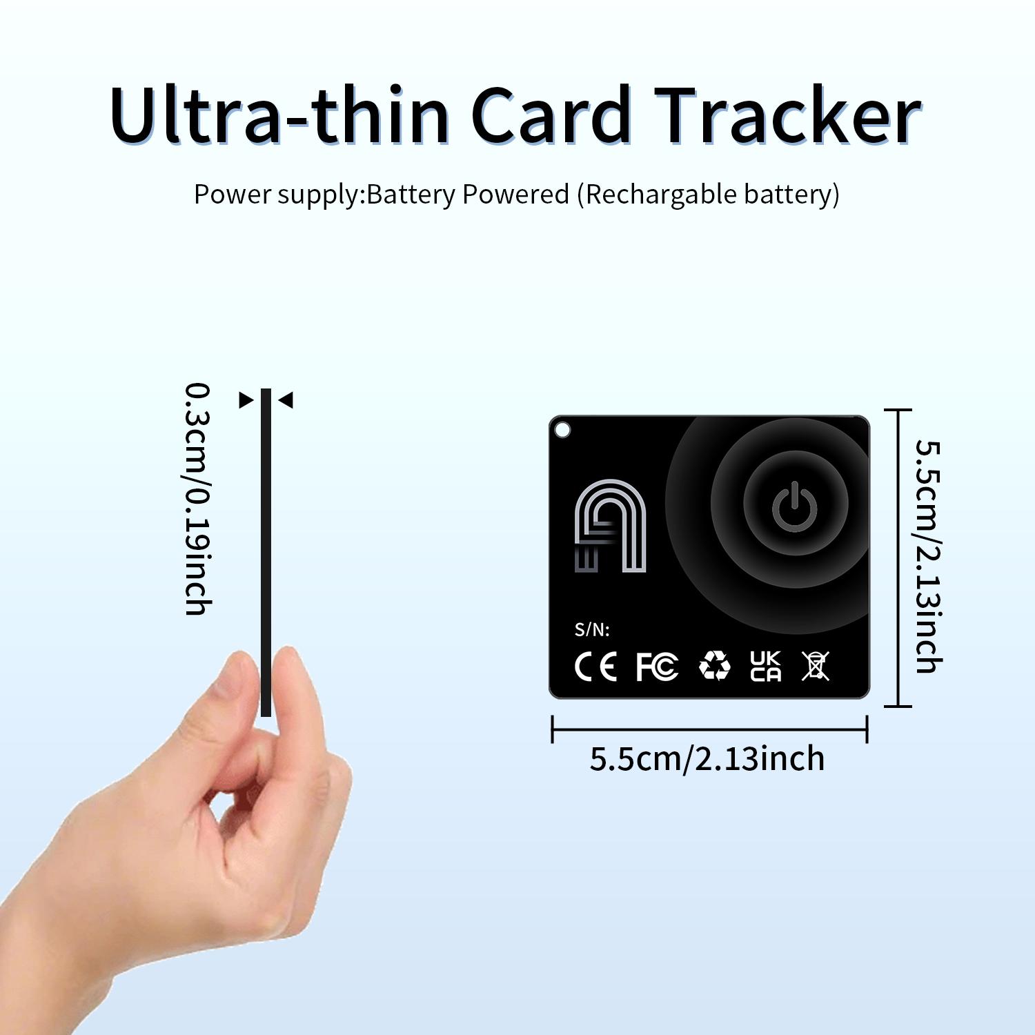 Mini Tracker Magicard Pro for iPhone, Works with Find My, Wireless Charging, Waterproof, Lost Device Protection, Wallet Car Key Finder, Smart Tracking Tag