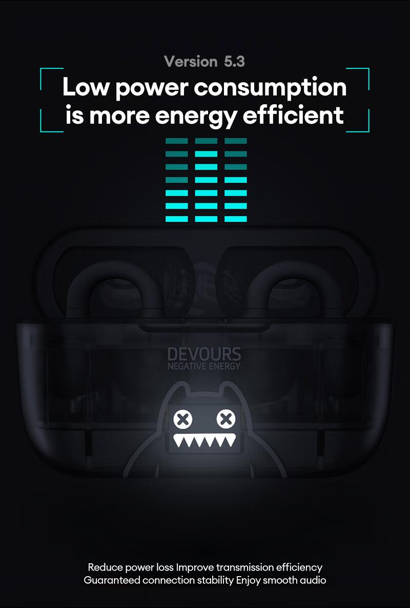 ZOMBIESCAT MGM-004 Clip-On Wireless Headphones with Bluetooth 5.3, Noise-Canceling Earbuds with Microphone, Cool Lighting Effects, Lightweight and Refined Design, Secure Fit for Sports, Audio Wireless Headsets for Music & Phone Calls