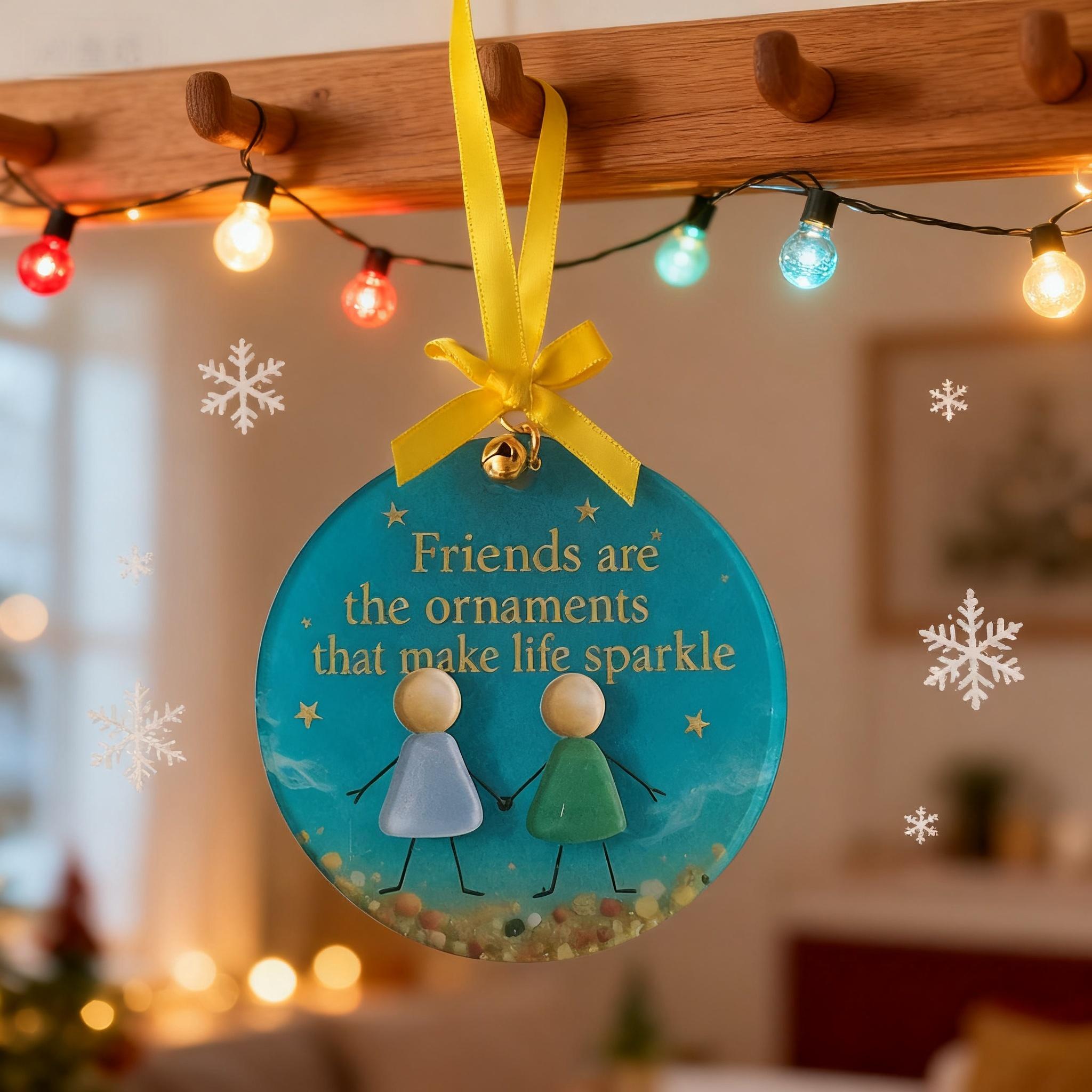 True Friendship Acrylic Decoration, Room Decor Ornament, Perfect Gift for Best Friends and Classmates, Symbolic Friendship Keepsake