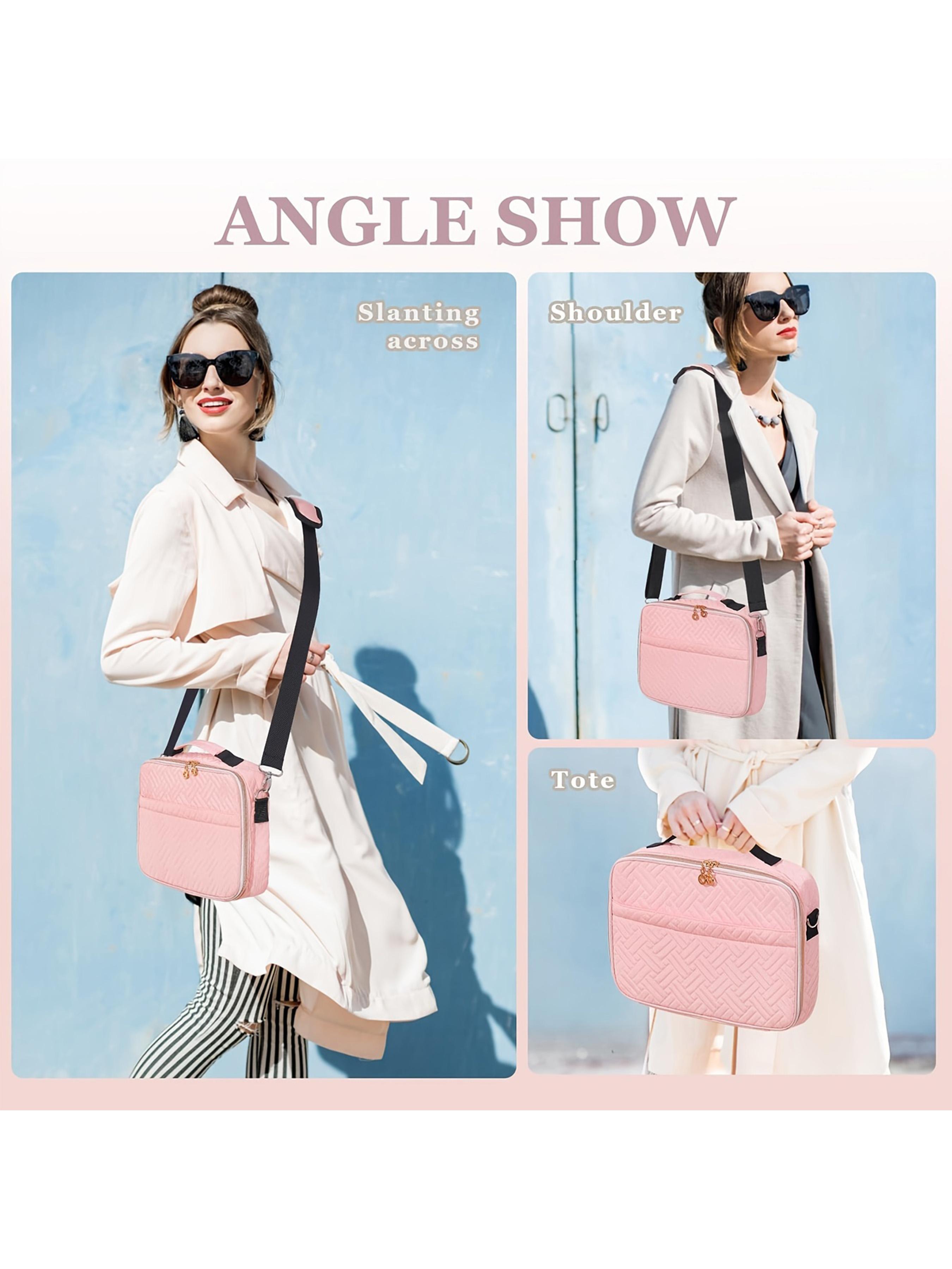 Women's Large Bible Bag, Soft Handle & Shoulder Strap, Multi-Pocket Design, Fits Large Bibles & Accessories, Halloween Christmas Gift, Print Handle Satchel