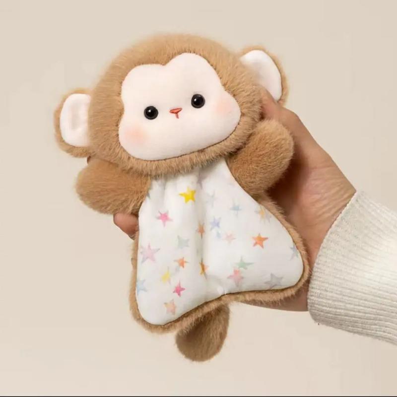 Cartoon Bean Bag Fluffy Texture Soft Decompression Stuffed Animals Supine Position Comfortable To Touch