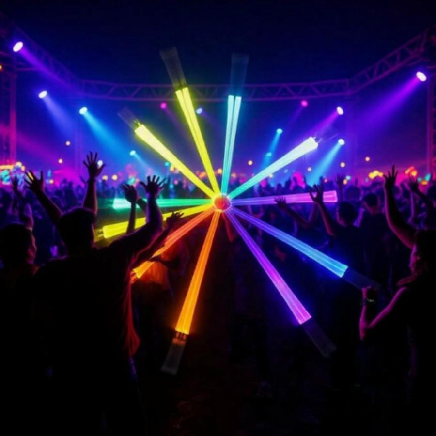 Variable 9 Colors LED Light-Up Chopsticks, Food Grade Material, Perfect for Concerts, Birthdays, Music Festivals, Camping, Night Markets