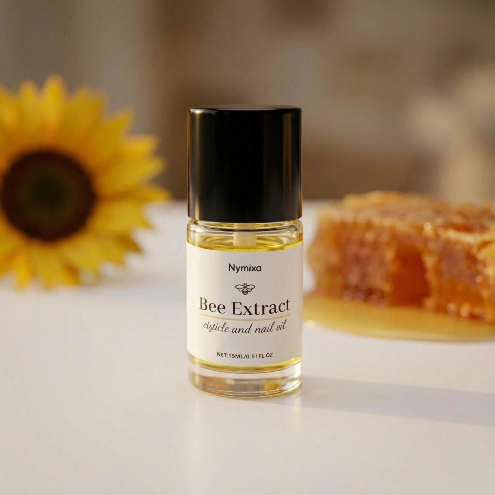 Bee Naturals Nail & Cuticle Oil 0.5 oz - Heals Cracked Nails & Rigid Cuticles, Deep Moisture with Avocado and Castor Oils