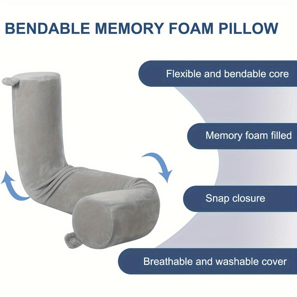 1 adjustable bendable travel pillow - lightweight and flexible neck pillow, ideal for sleeping and travel by car, plane or train
