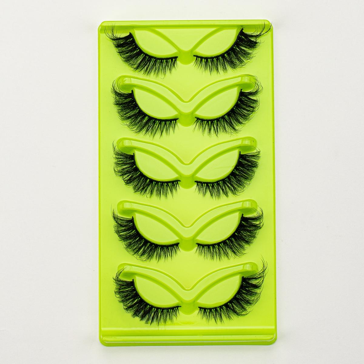 Natural Fluffy False Eyelashes, 5 Pairs Mixed Length DIY Eyelashes, Personalized Eyelash Extension, Durable and Lightweight, Very Suitable for Personal and Professional Use, Makeup, False Eyelashes Extensions