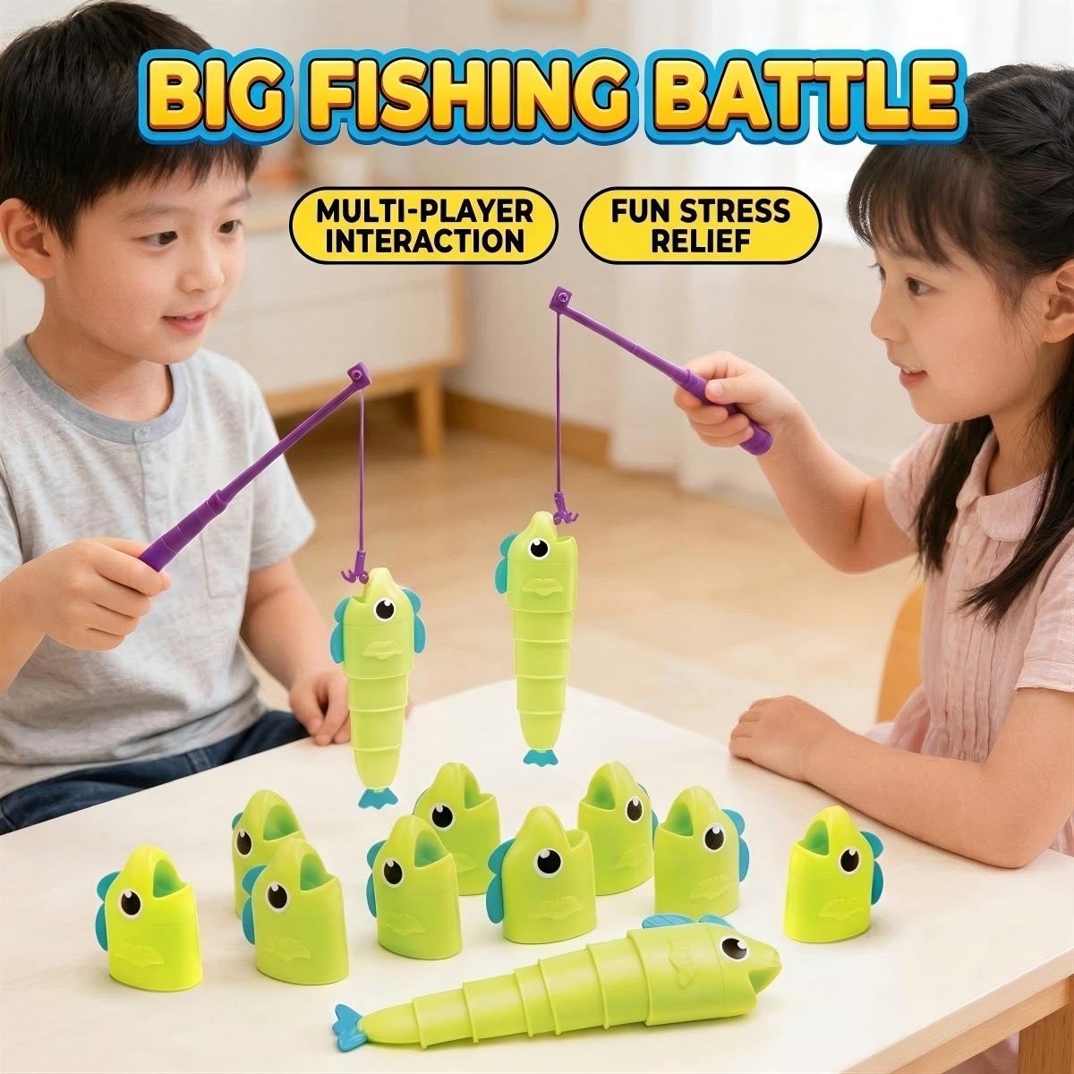 Educational Insights Reel Big Catch Game - Preschool Math Games for 4 Year Olds, Who Can Catch the Longest Fish Game, Kindergarten Learning Activities, Fishing and Counting Games for Kids